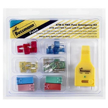 EATON BUSSMANN Cooper Bussmann ATM-FMX-EK FMX Emergency Fuse Kit; 30 Piece 157643